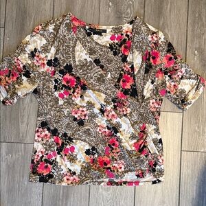 Style & Co. Multicolor Floral Blouse
